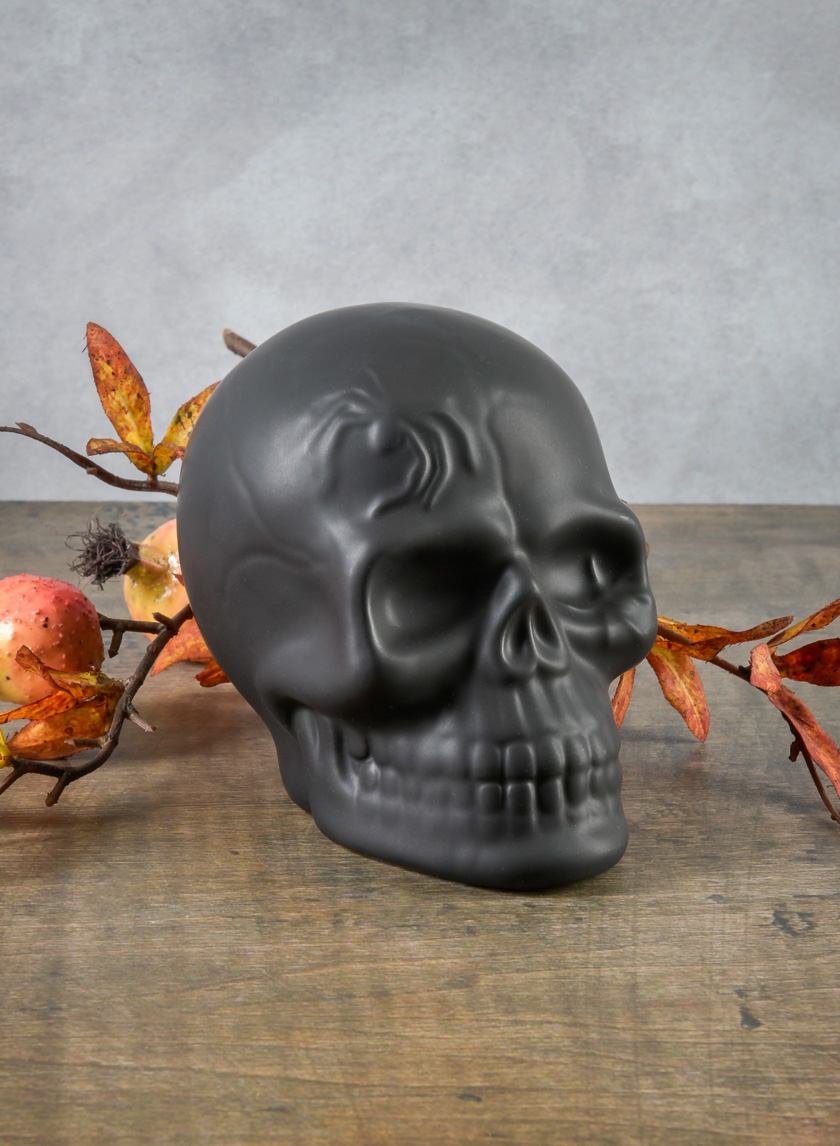 Freddy's Black Porcelain Skull