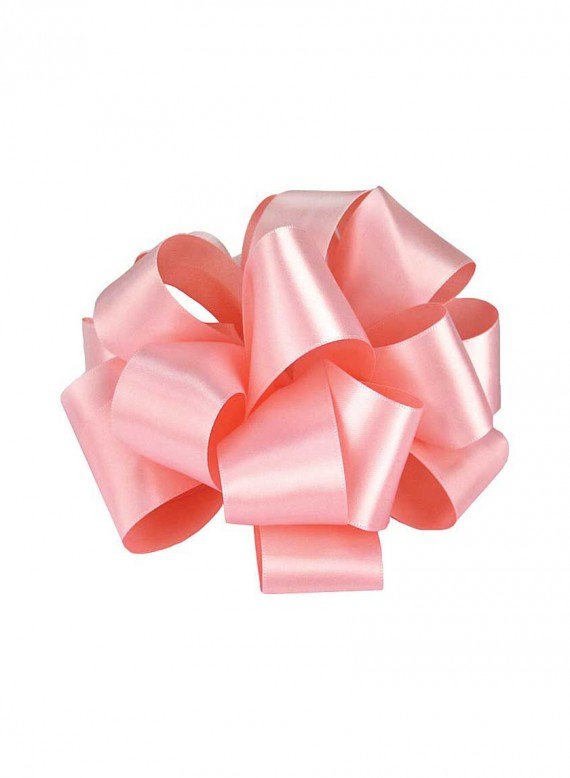 5/8in & 1 1/2in Light Pink Double Face Satin Ribbon