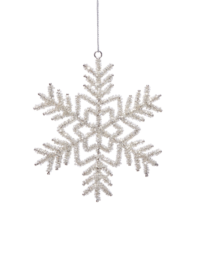 bead snowflake ornament
