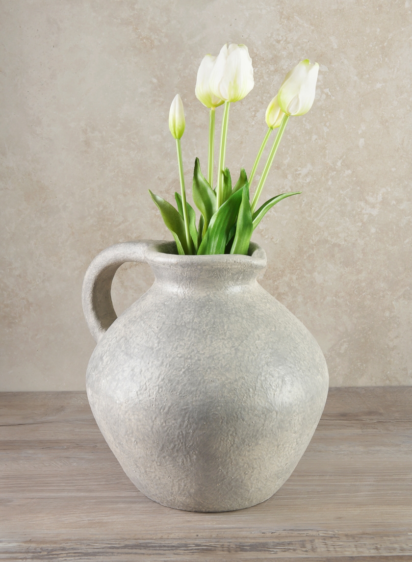 Rezo Rustic Gray Pitcher Vase