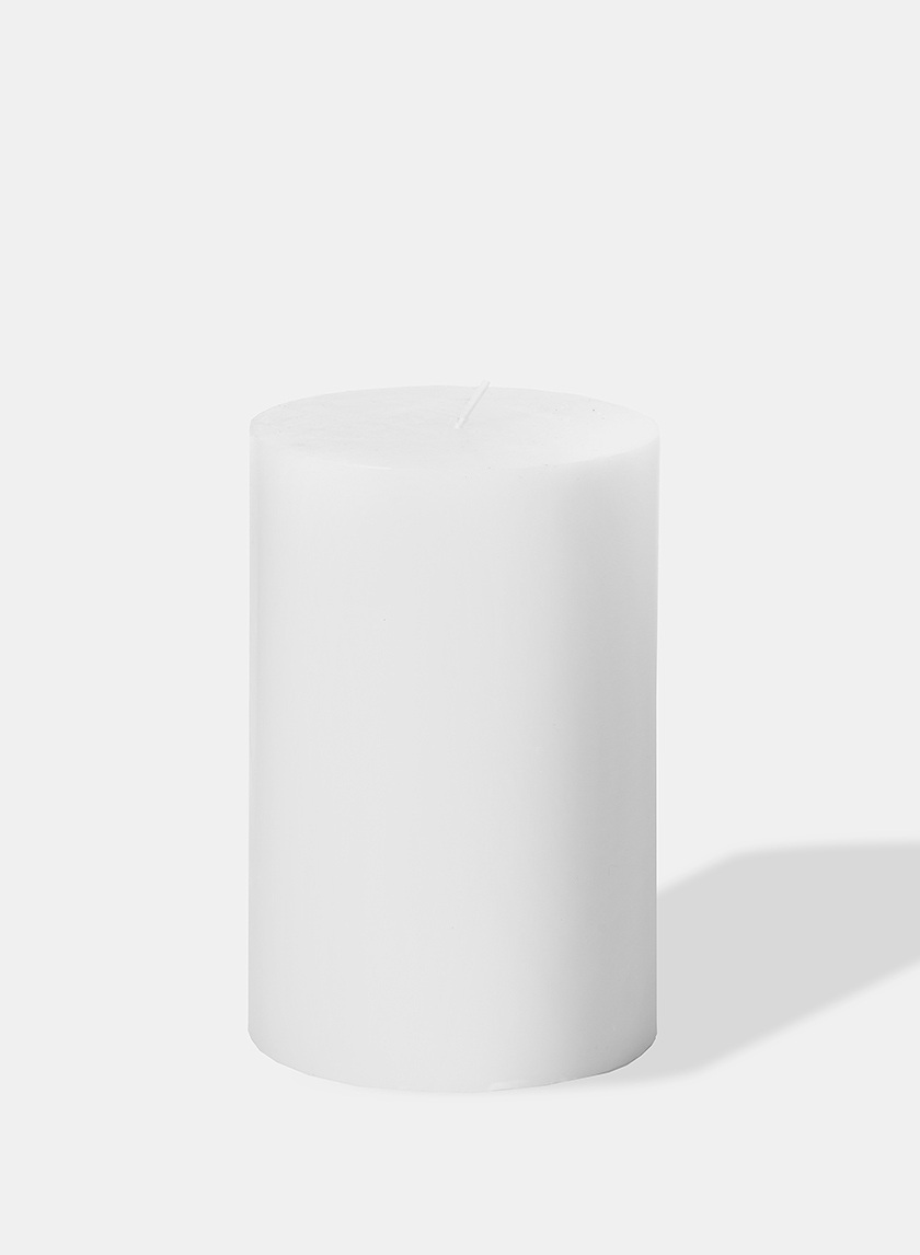 4 x 6in White Pillar Candle