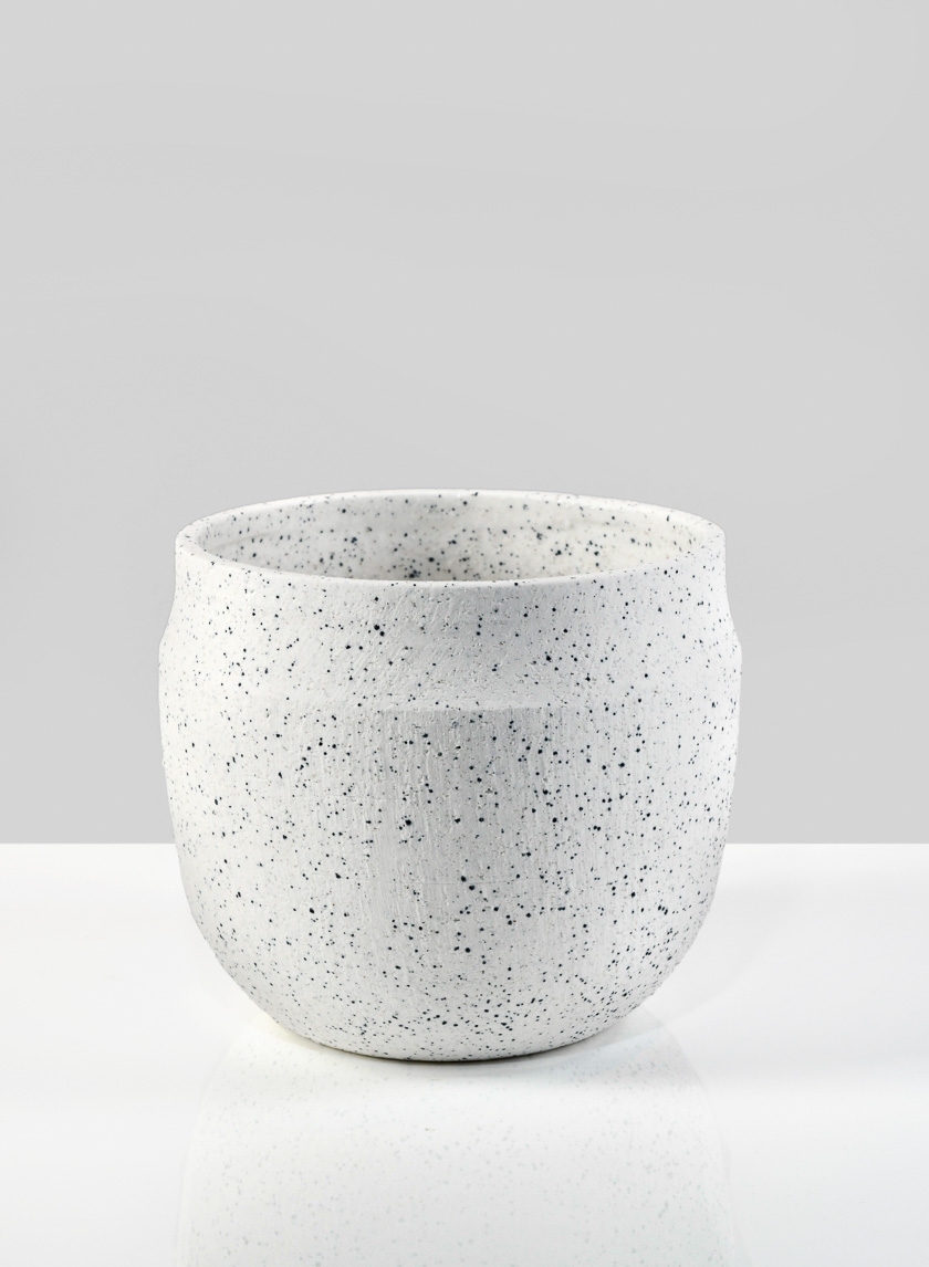 6 ½in White Granite Goki Bowl