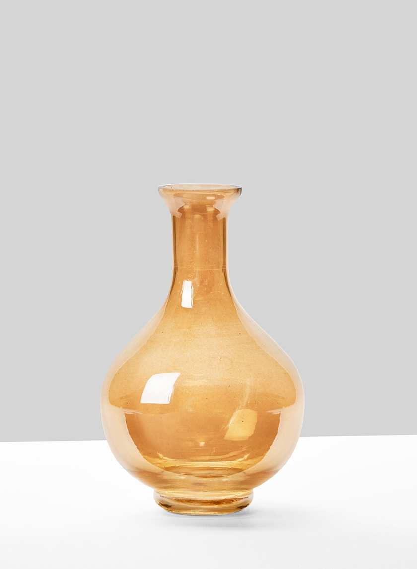 gold luster bottle bud vase