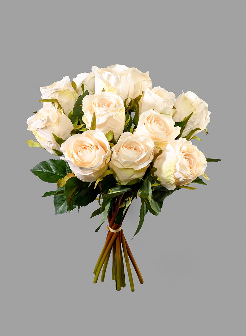 A Dozen Cream Roses Bouquet