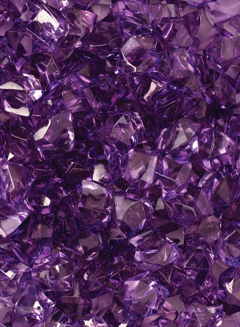 Purple Acrylic Sea Glass