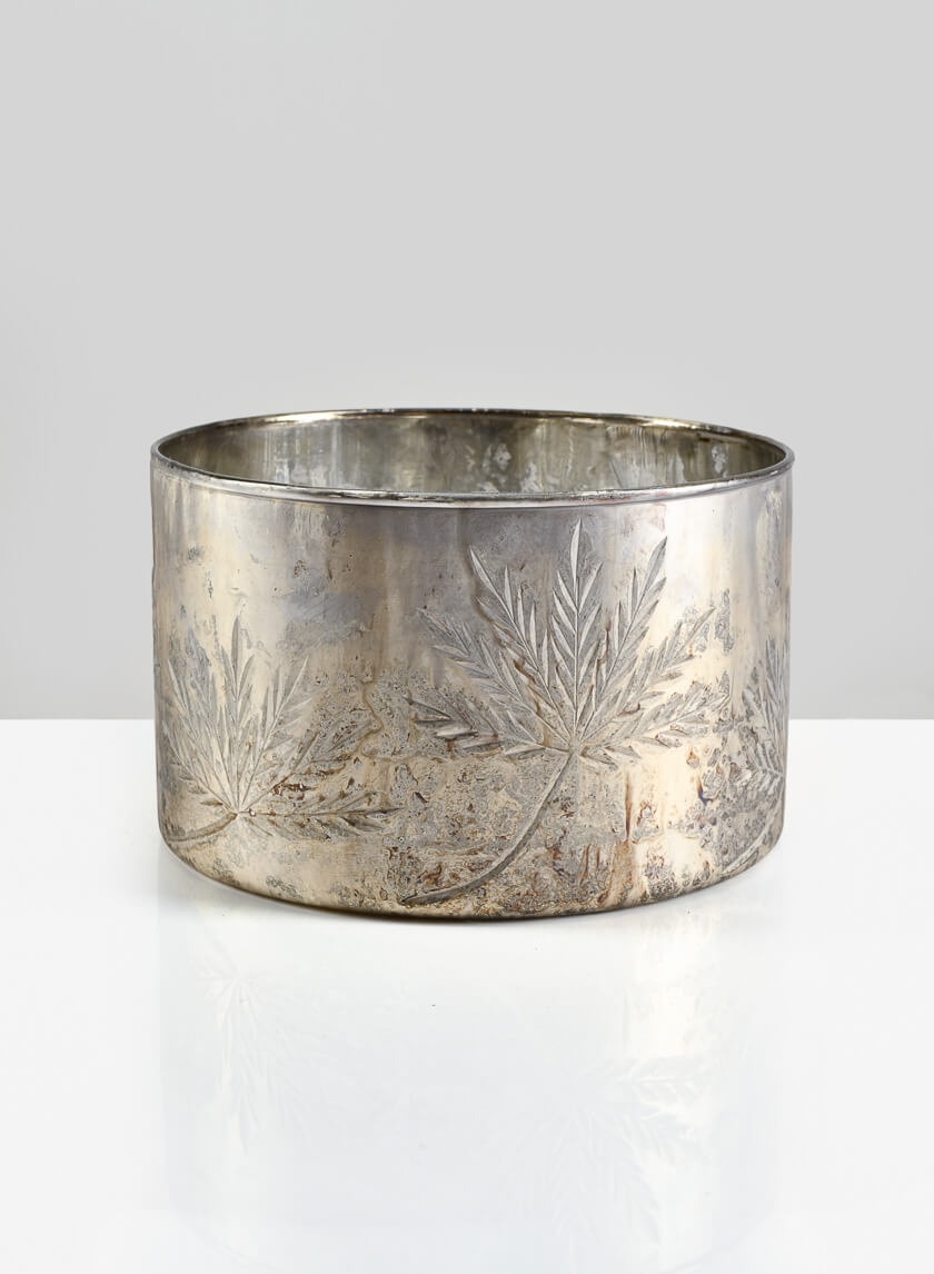Cairo Vintage Silver Low Bowl