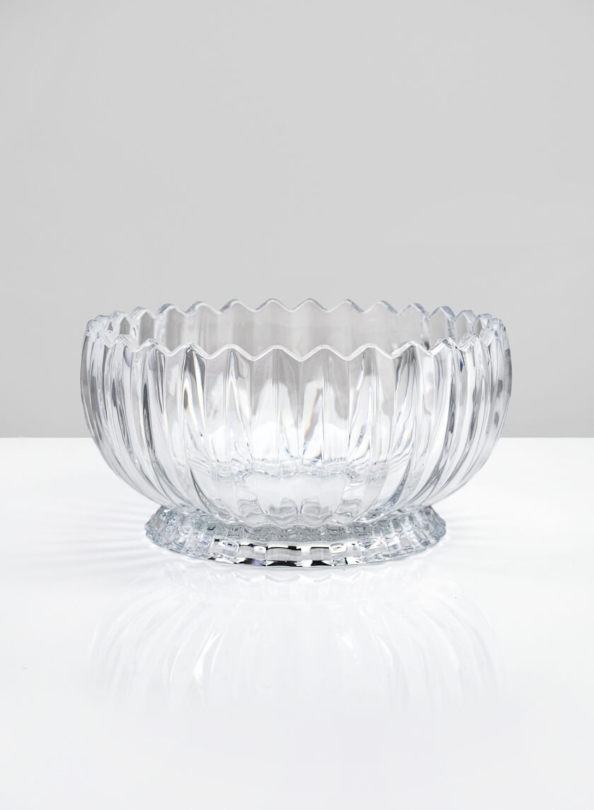 9in Arctic Ice Glass Bowl