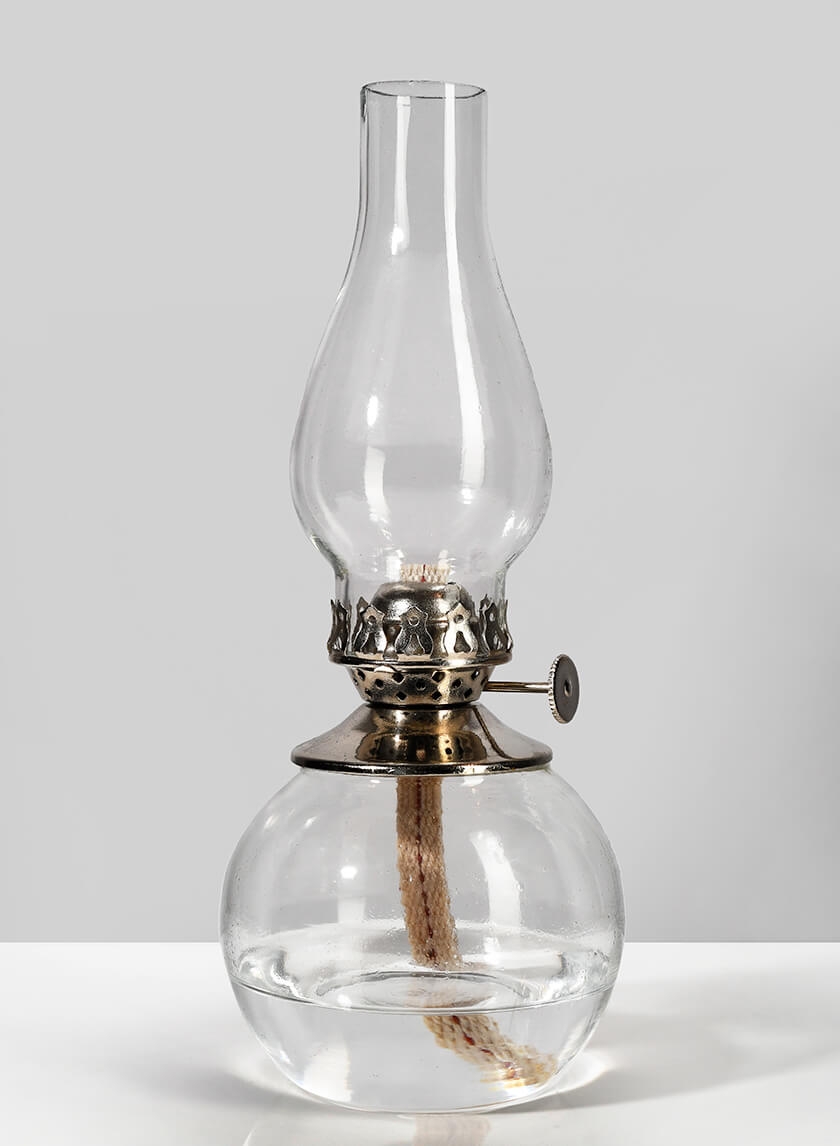 Heritage Ball Glass Oil Lamp