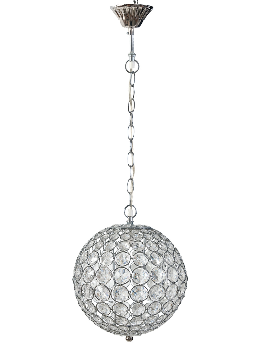 hanging crystal ball electric lamp