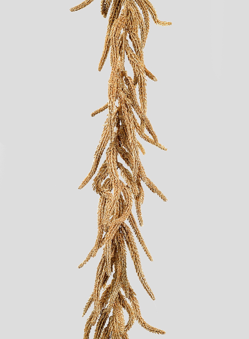 Gold Pine Needle Garland