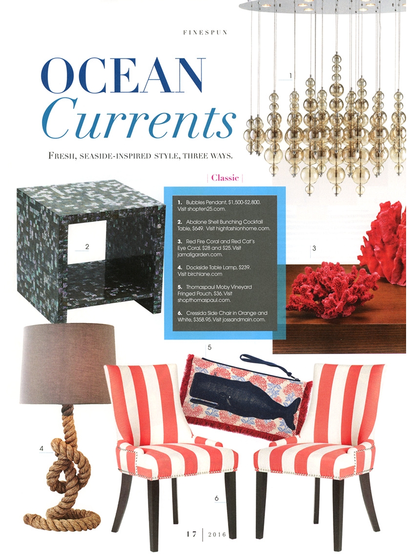 refined home ocean currents seaside inspired home decor