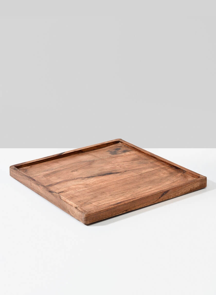 Lambok Square Wood tray
