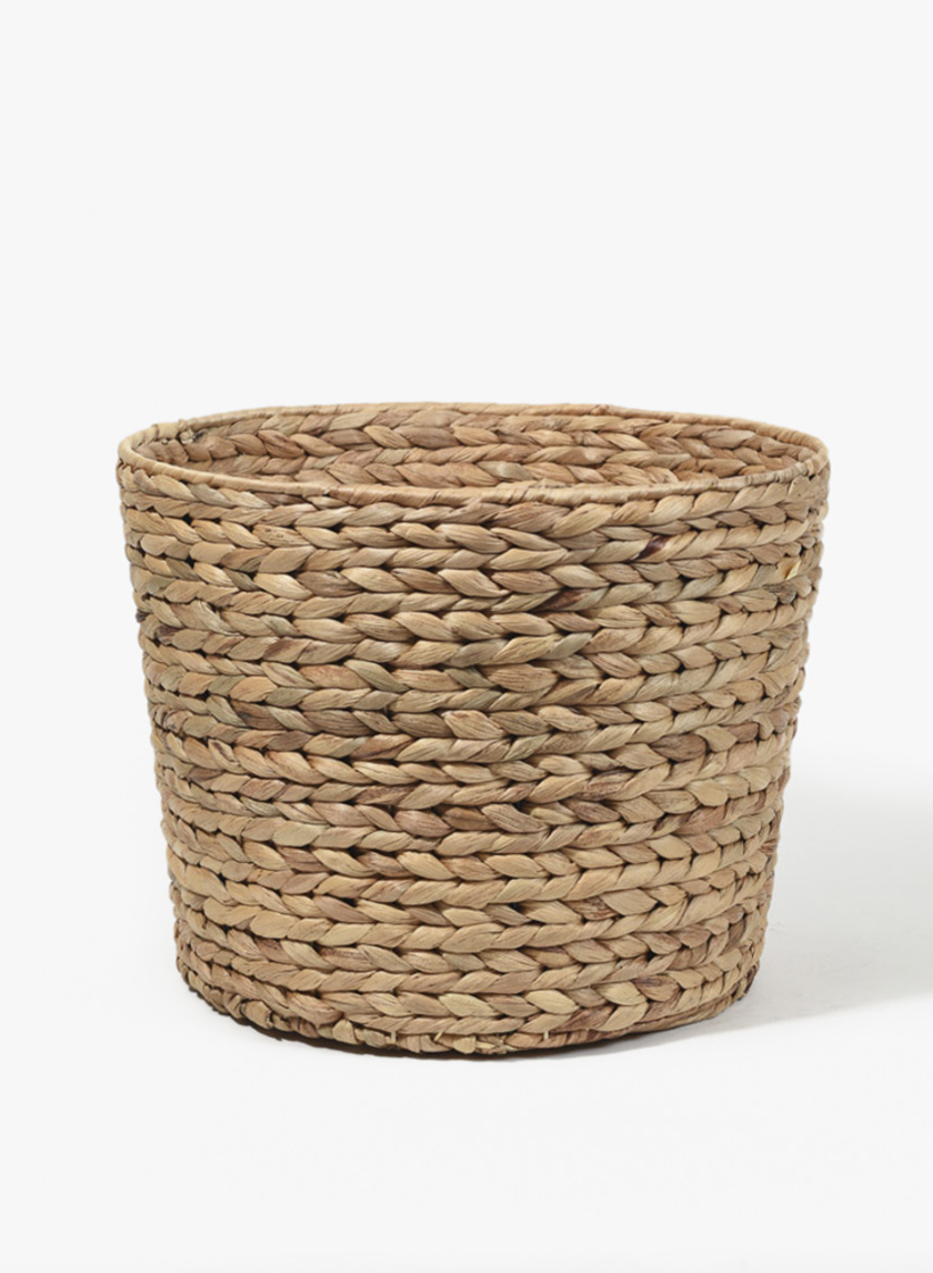 13 3/4in Water Hyacinth Basket