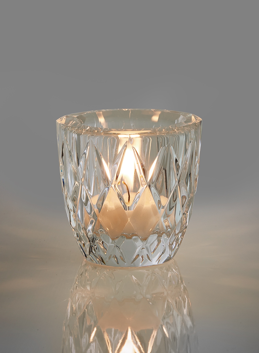 2 ½in Crystal Tea Light Holder