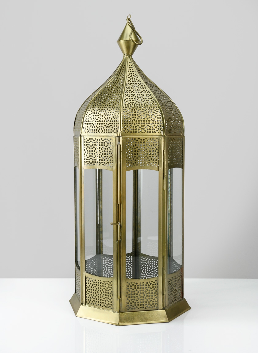 21 ½in Gold Aravali Lantern