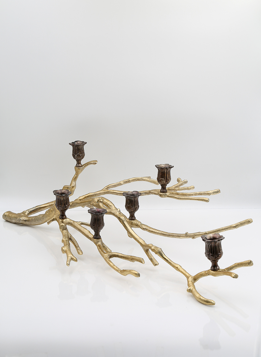 29in Gold Branch Candelabra