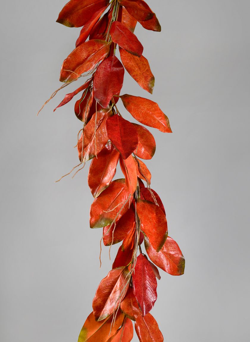 4ft Fall Magnolia Leaf Garland