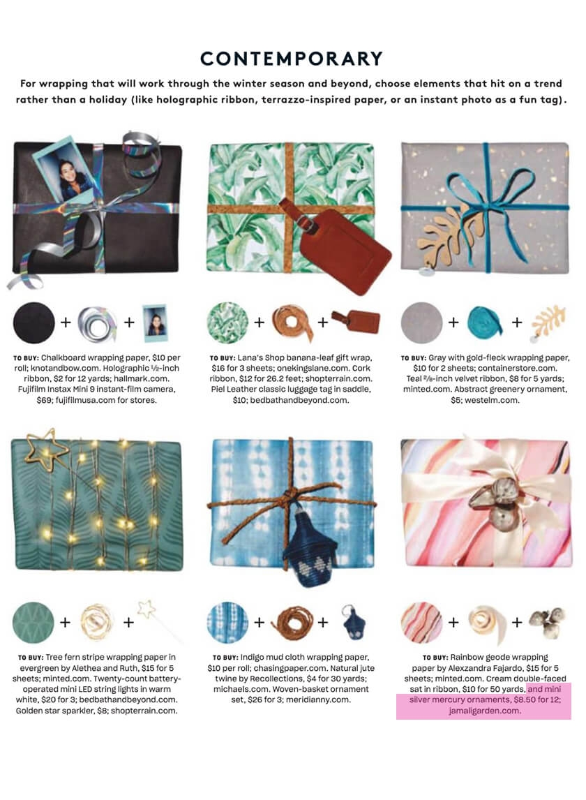 contemporary gift wrapping ideas geode wrapping real simple magazine