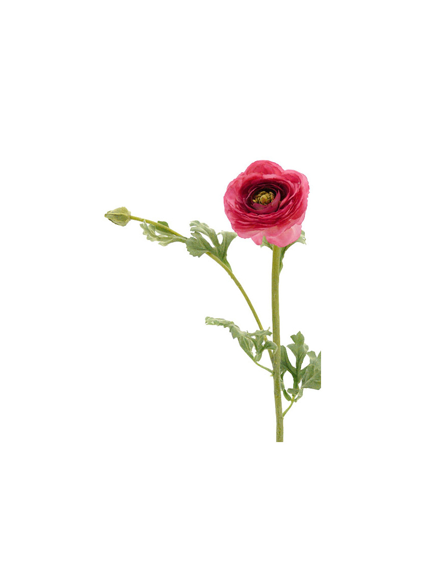 Light Red Ranunculus Faux Silk Flower L14501-LRD