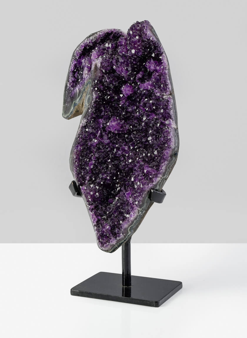 purple amethyst semiprecious stone geode