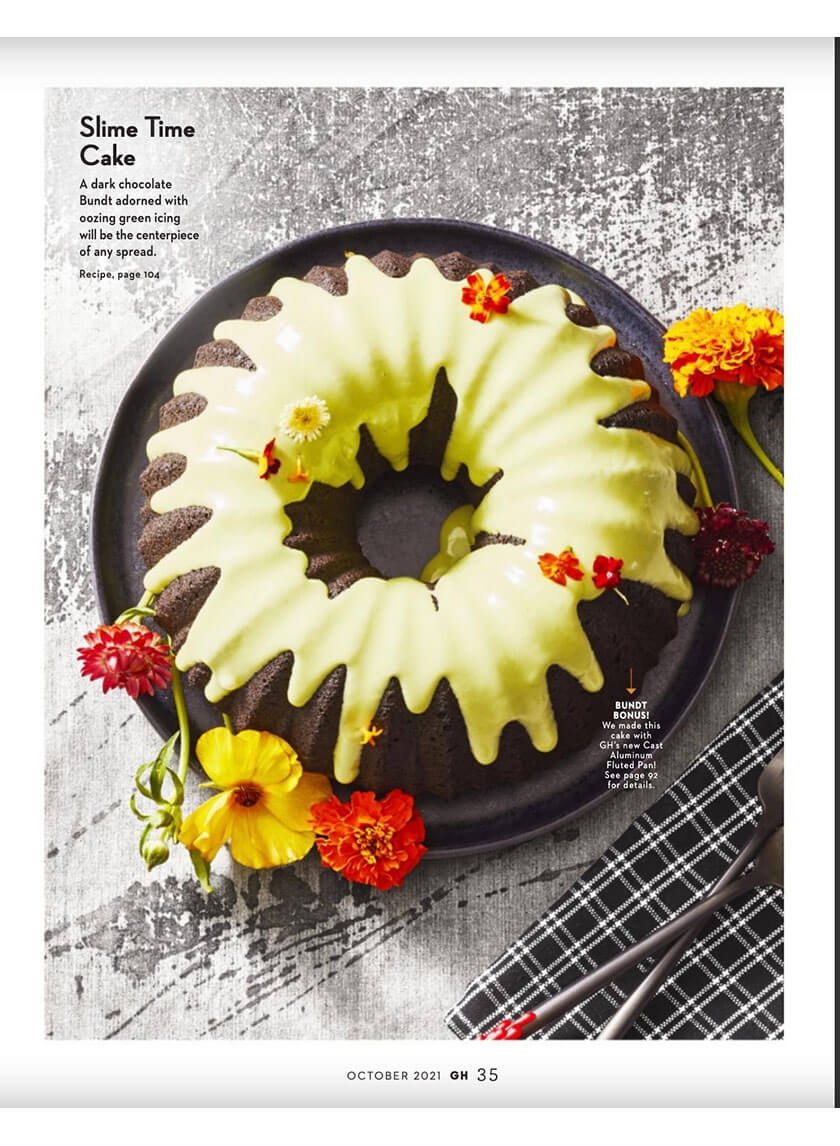 slime time halloween cake good housekeeping magazine