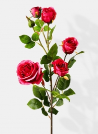 pink zhen hui rose spray silk flowers