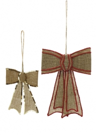 9in & 14in Hanging Jute Bows