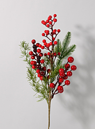 Mixed Pine & Red Berries Pick