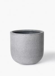 Rough Grey Ficonstone Round Pot