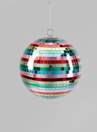 8in Multicolor Disco Ball Ornament
