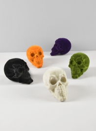 2 3/4in Bag of Flocked Mini Skulls