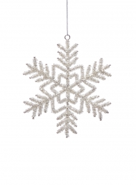 bead snowflake ornament