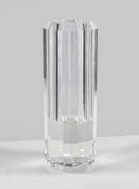 12in Octagonal Centerpiece Crystal Vase