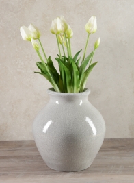 Trino Speckled Gray Vase