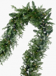 pine garland with led lights