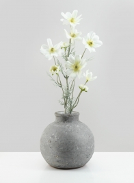 7in Arita Aged Cement Deco Vase