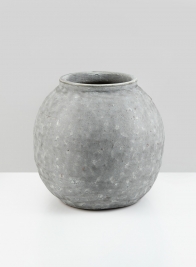 9in Arita Aged Cement Boule Vase