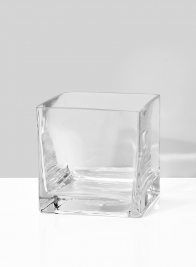 standard florist square glass vase