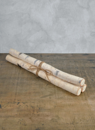 20in Artificial Birch Pole Bundle, Set of 3