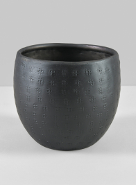 5in Anga Aluminium Ethnic  Black Pot