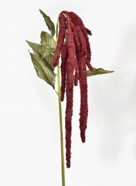 43in Deep Red Amaranthus Ponytails