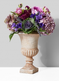 classic purple wedding floral centerpiece