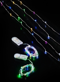multicolor LED battery operated fairy lights