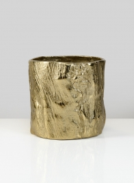 6in Boulogne Gold Birch Metal Vase