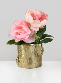 4in Boulogne Gold Birch Metal Vase