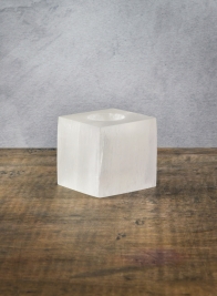 3in Selentine Cube Candle Holder