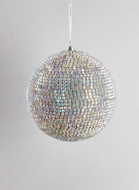 3 1/2in Shimmer Crystal Bead Ornament