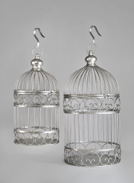 18in & 23in Silver Birdcages