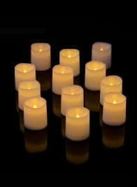 LED Votive Candles, Set of 12
