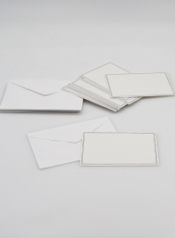 White Bouquet Card with Envelope, Set of 12